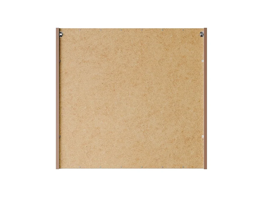 Meuble haut miroir BRAZZA – 2 portes – Coloris marron congo – L80 x H75 cm – À suspendre