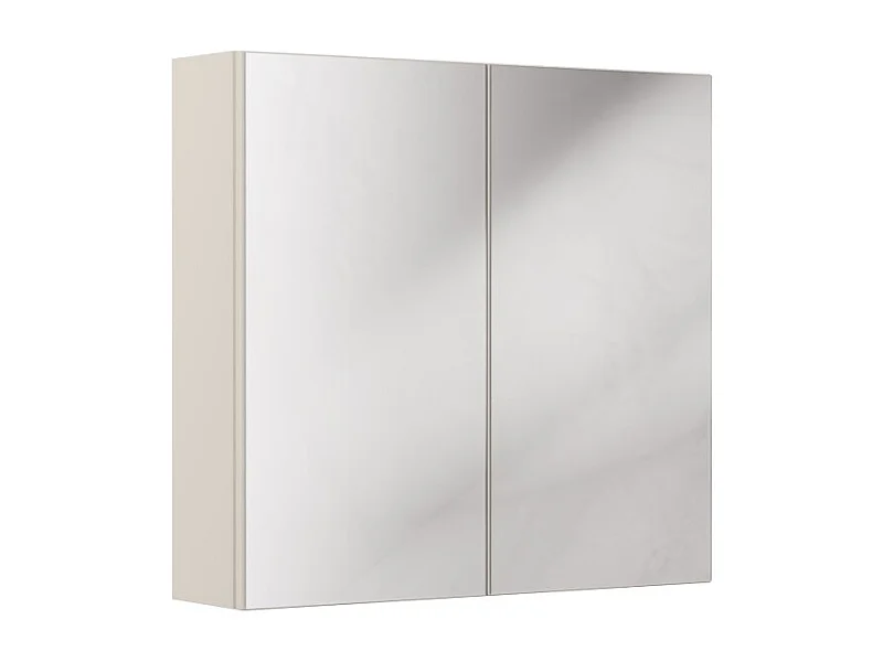 Meuble haut miroir BRAZZA – 2 portes – Coloris marron congo – L80 x H75 cm – À suspendre