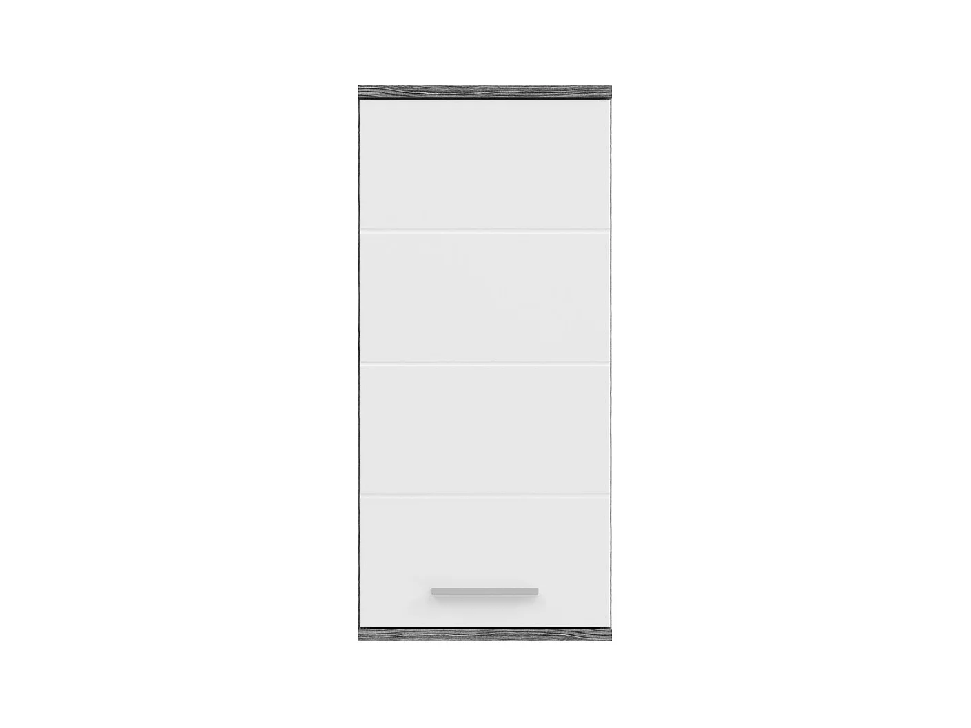 Meuble de salle de bain WILLIAM 1 porte – Blanc et gris foncé