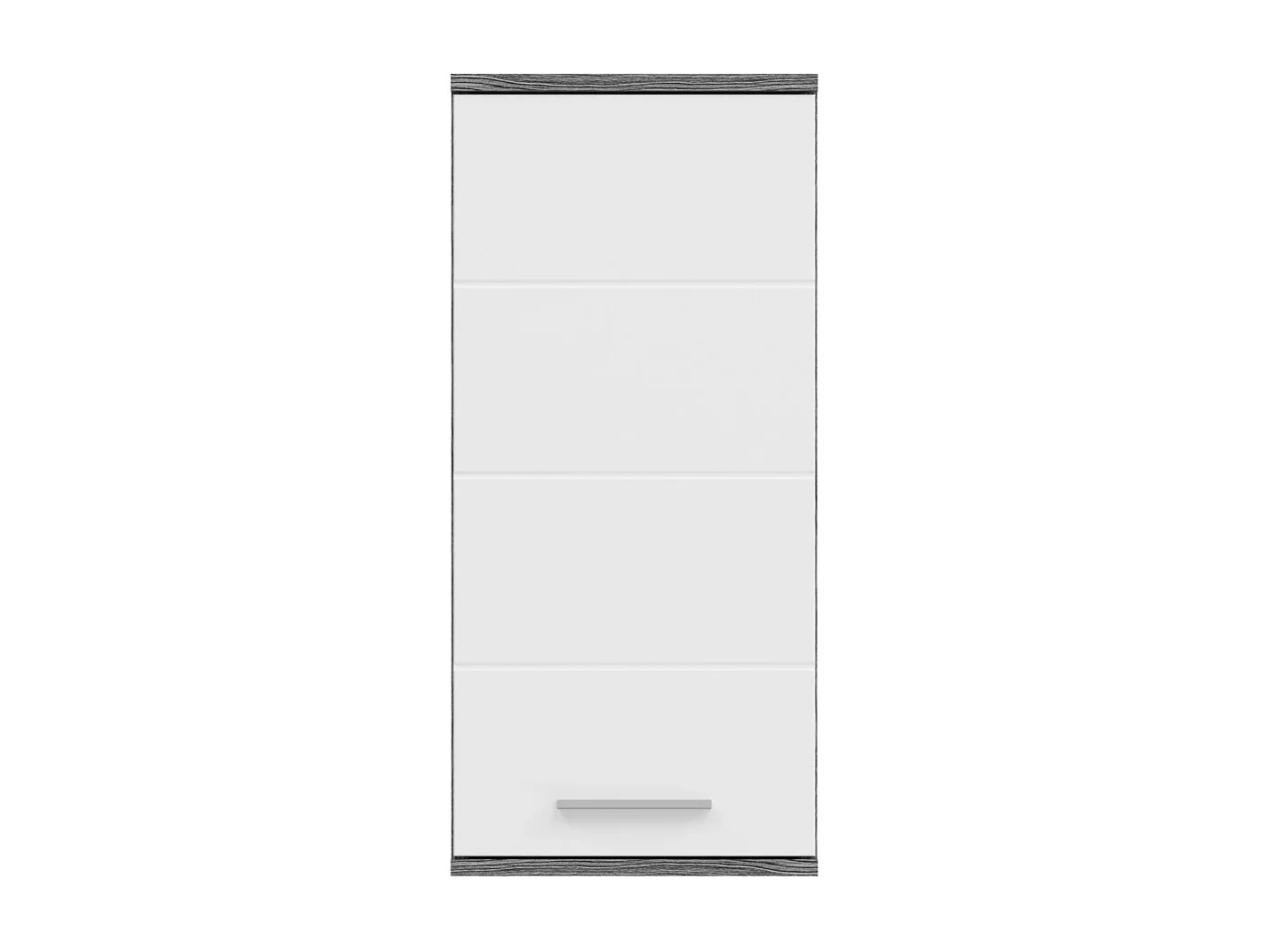 Meuble de salle de bain WILLIAM 1 porte – Blanc et gris foncé