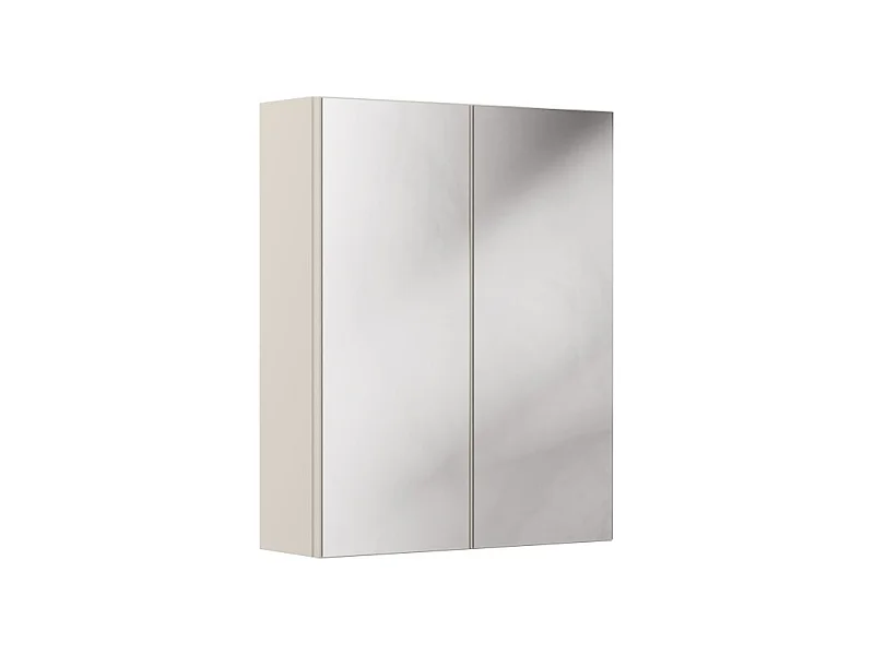 Meuble haut miroir BRAZZA – 2 portes – Coloris marron congo – L60 x H75 cm – À suspendre