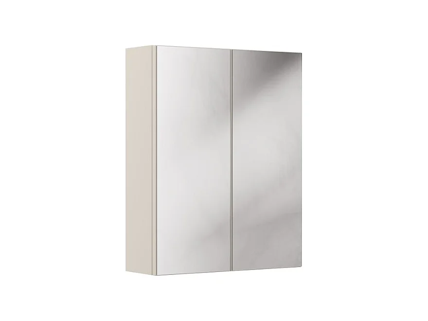 Meuble haut miroir BRAZZA – 2 portes – Coloris marron congo – L60 x H75 cm – À suspendre