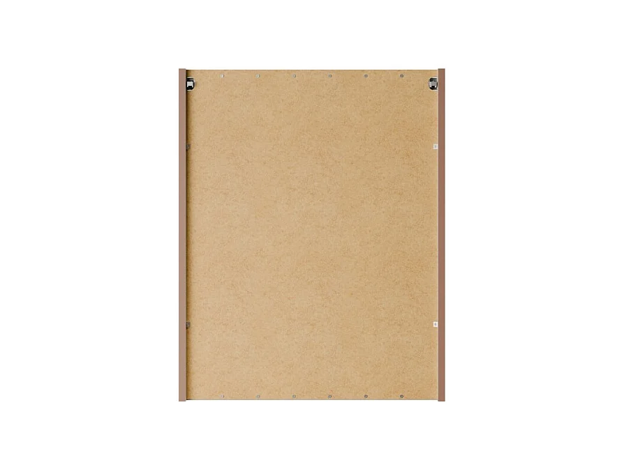 Meuble haut miroir BRAZZA – 2 portes – Coloris marron congo – L60 x H75 cm – À suspendre