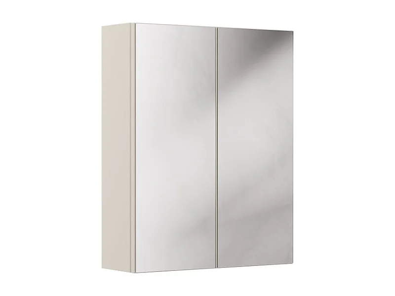 Meuble haut miroir BRAZZA – 2 portes – Coloris marron congo – L60 x H75 cm – À suspendre