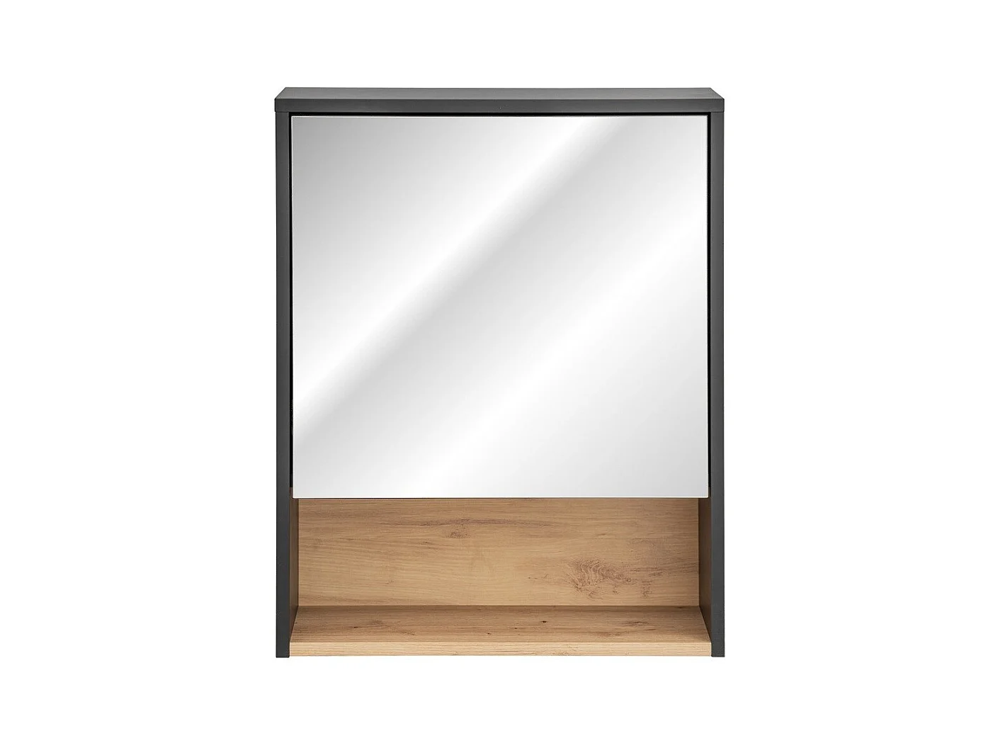 Móvel de Armazenamento TALOKA 75 cm – Cinza antracite e carvalho claro – Design suspenso