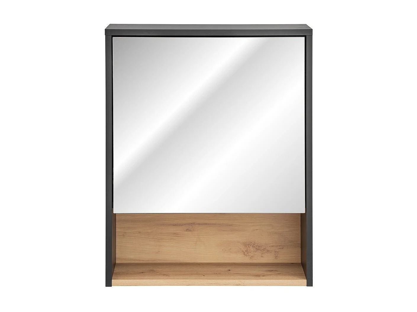 Móvel de Armazenamento TALOKA 75 cm – Cinza antracite e carvalho claro – Design suspenso