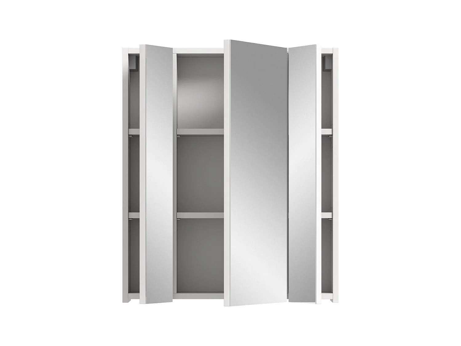 Móvel de armazenamento com espelhos – Branco laqueado – KLEANKIN