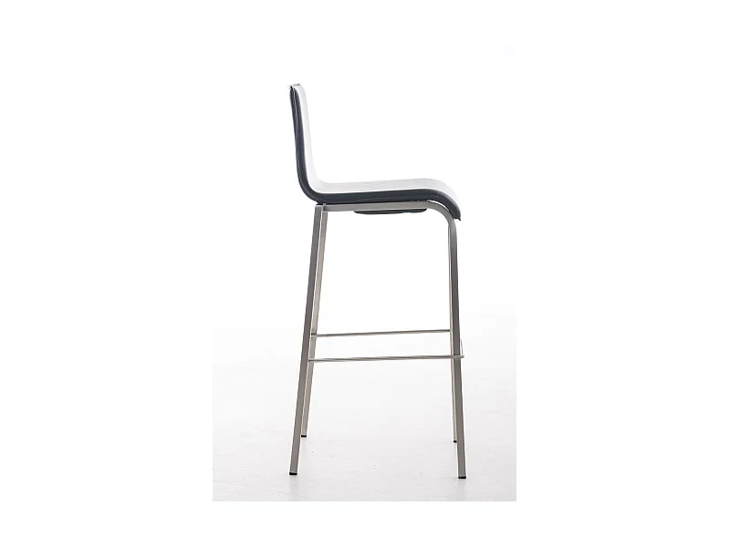 Tabouret de bar x1 argenté 43 x 51 x 103 cm 10_0004538