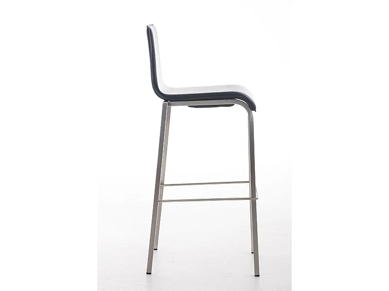 Tabouret de bar x1 argenté 43 x 51 x 103 cm 10_0004538