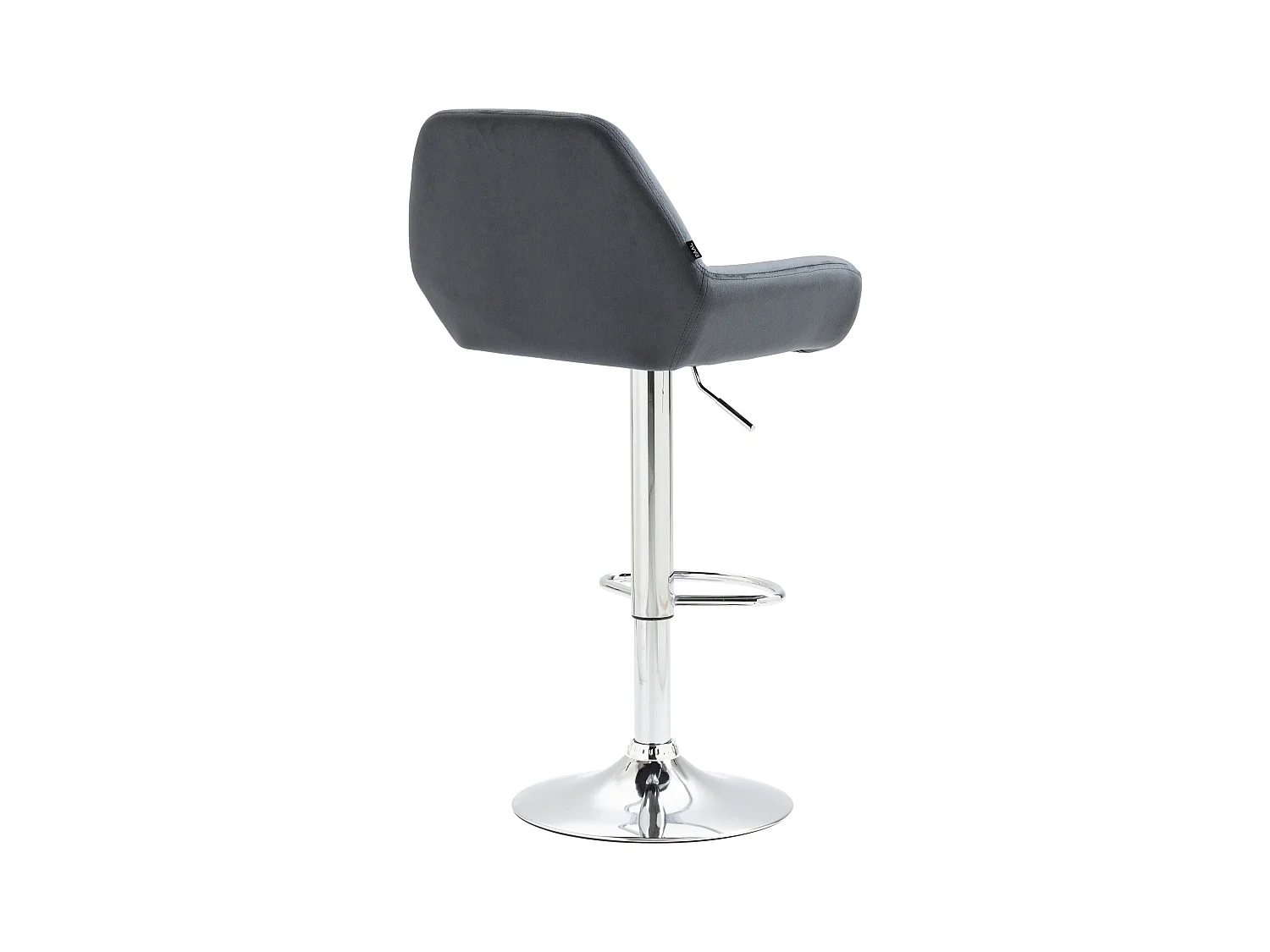 Tabouret de bar x1 métal grise 51 x 52 x 109 cm TDB10425
