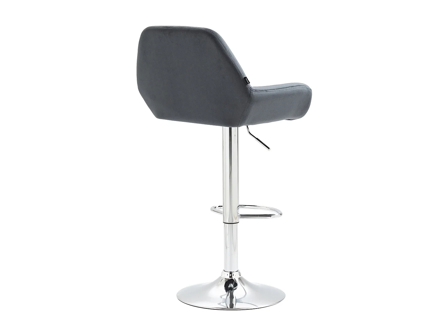 Tabouret de bar x1 métal grise 51 x 52 x 109 cm TDB10425
