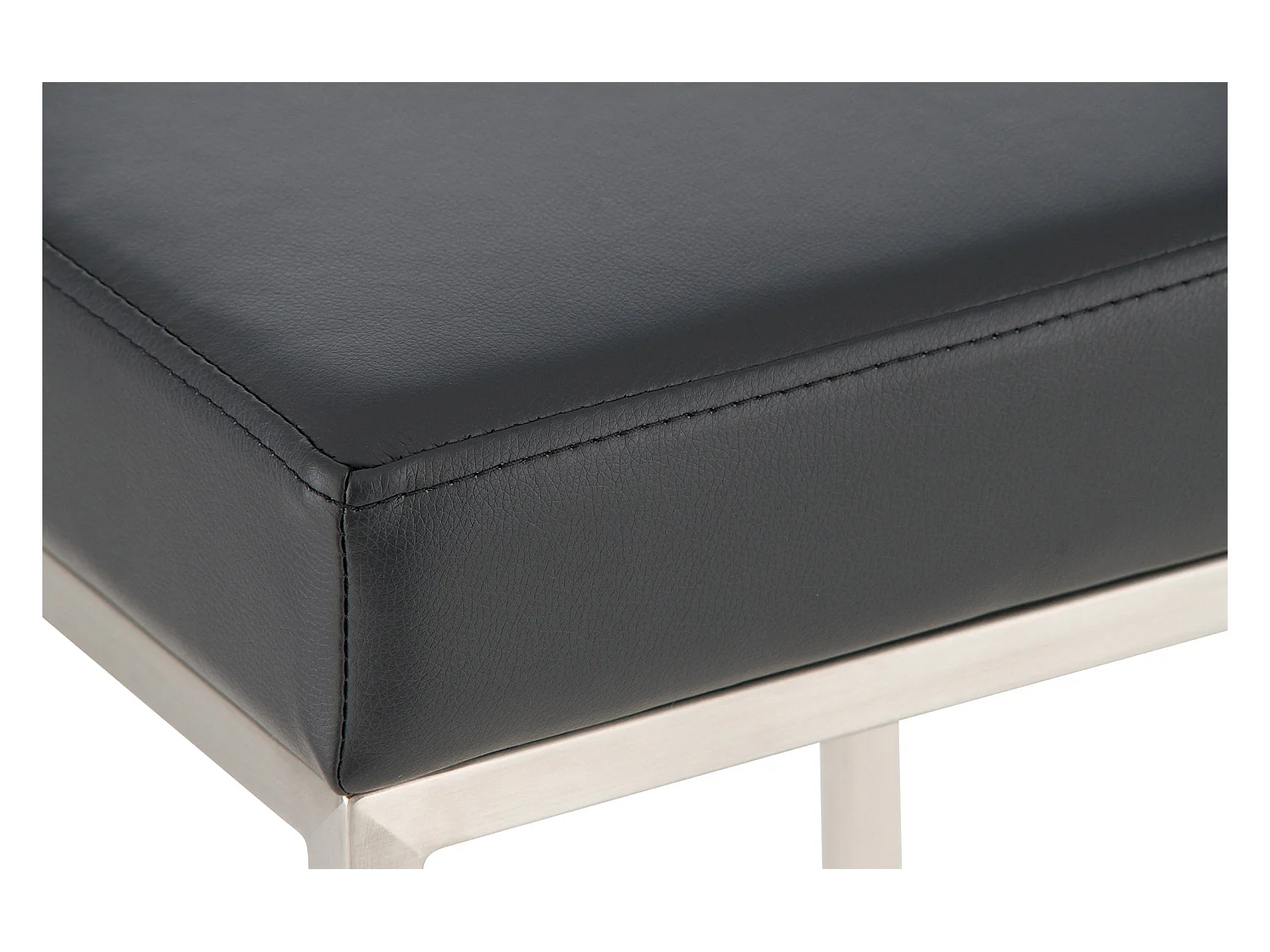 Lot de 2 tabourets argenté 37 x 37 x 85 cm 10_0004371