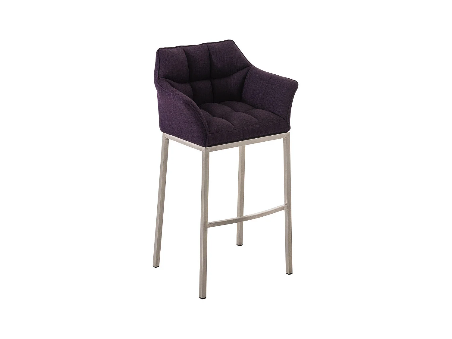 Tabouret de bar chaise argenté 64 x 48 x 110 cm 10_0001284