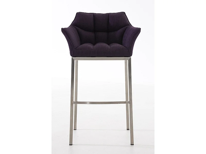 Tabouret de bar chaise argenté 64 x 48 x 110 cm 10_0001284