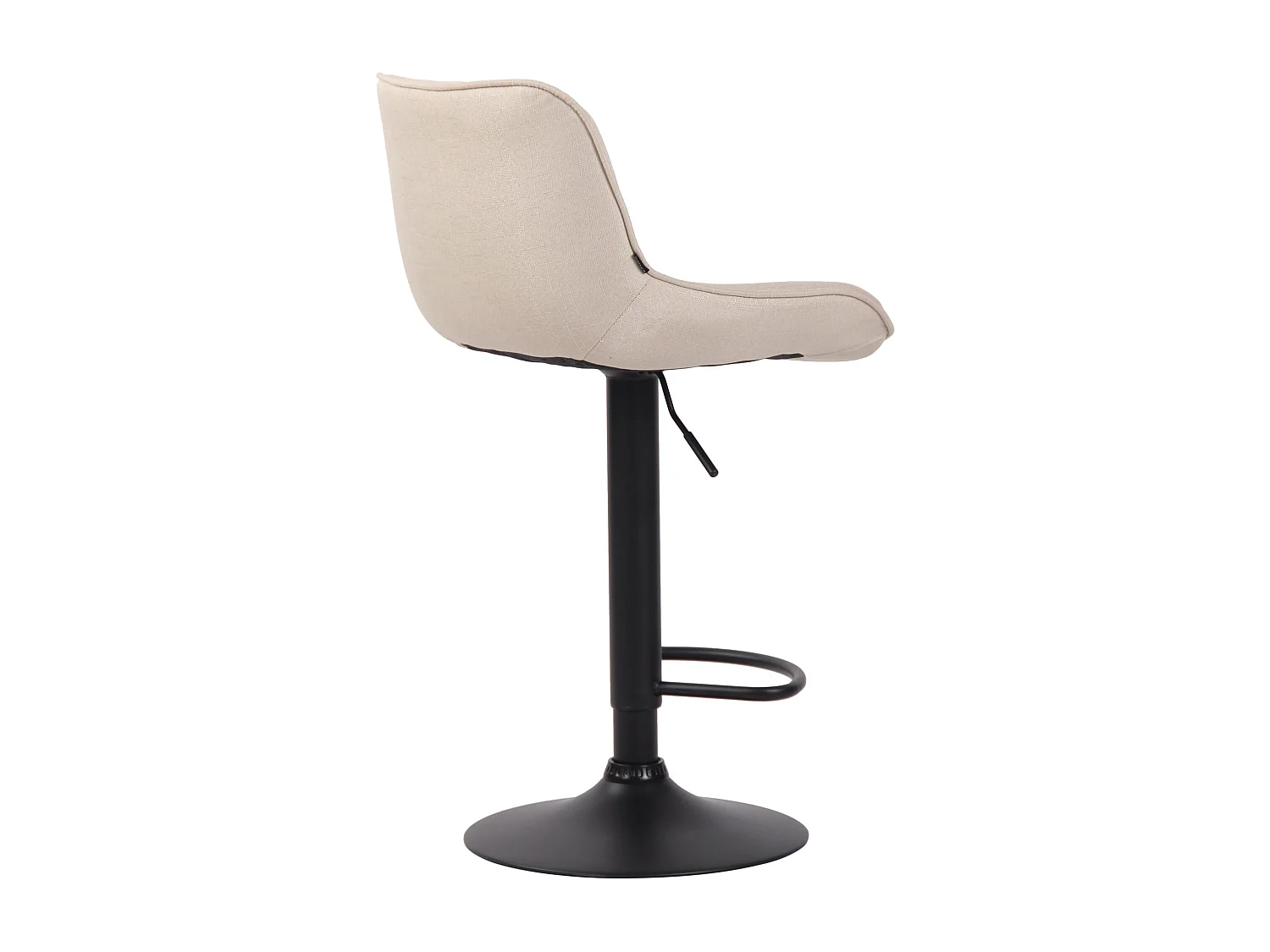 Tabouret de bar en métal crème 50 x 50 x 108 cm 10_0000684