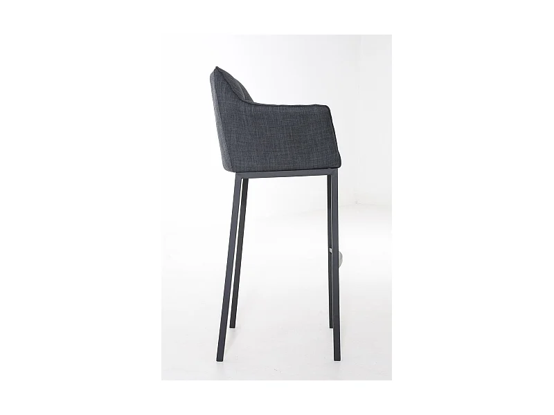 Tabouret de bar avec métal grise 64 x 48 x 110 cm 10_0001174