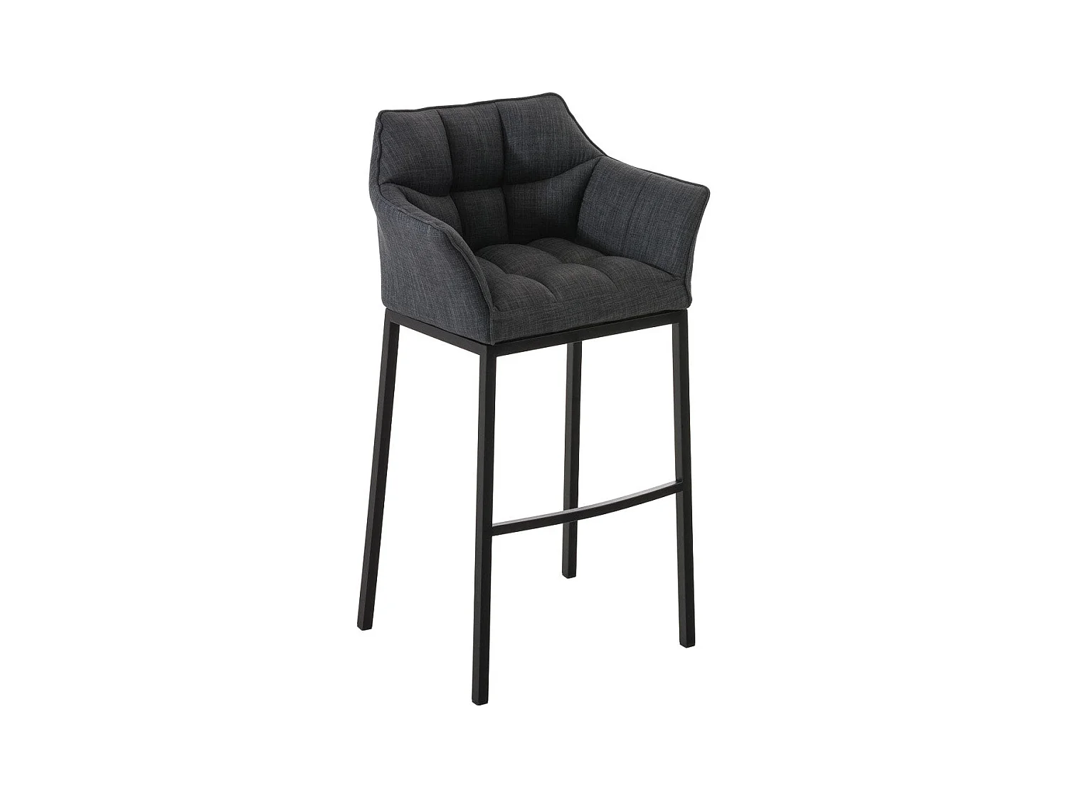 Tabouret de bar avec métal grise 64 x 48 x 110 cm 10_0001174