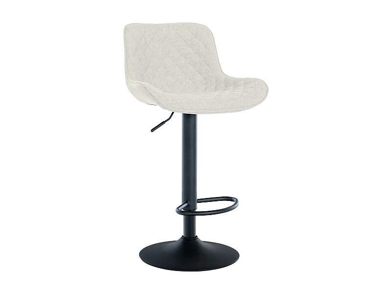 Tabouret de bar x1 métal crème 48 x 54 x 81 cm 10_0005233