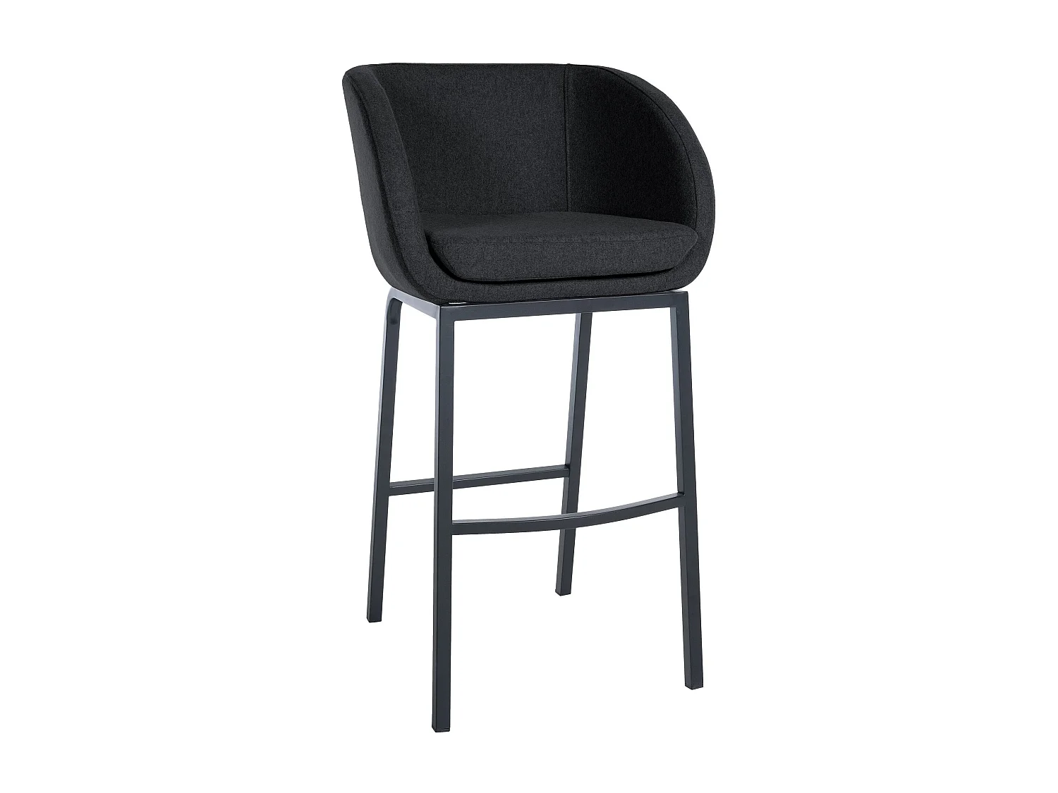 Tabouret de bar x1 métal argentée 58 x 54 x 107 cm 10_0005361