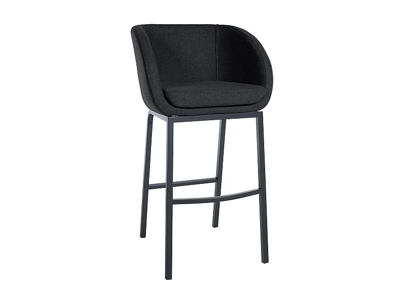 Tabouret de bar x1 métal argentée 58 x 54 x 107 cm 10_0005361