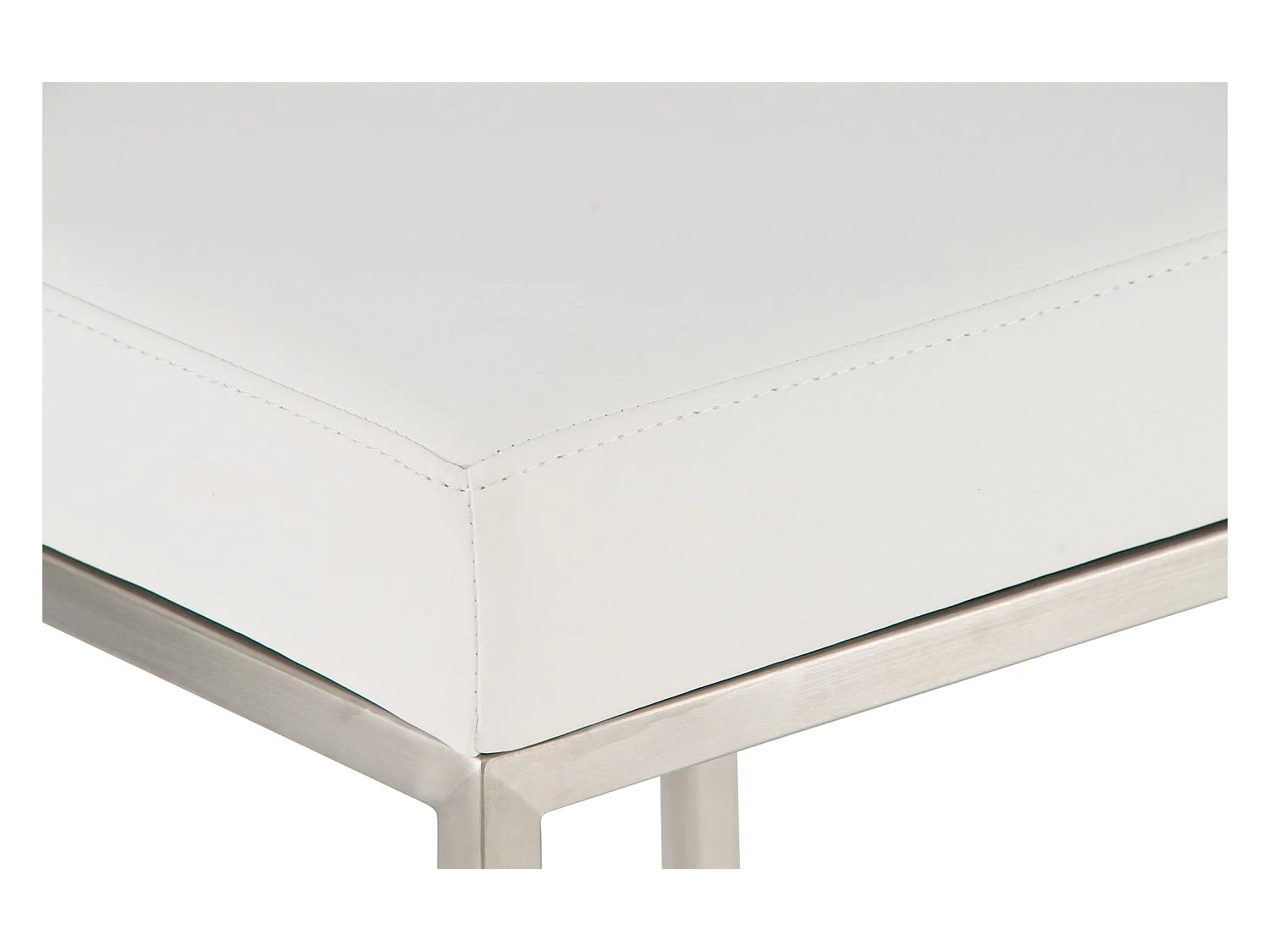 Lot de 2 tabourets argenté 37 x 37 x 85 cm 10_0004372