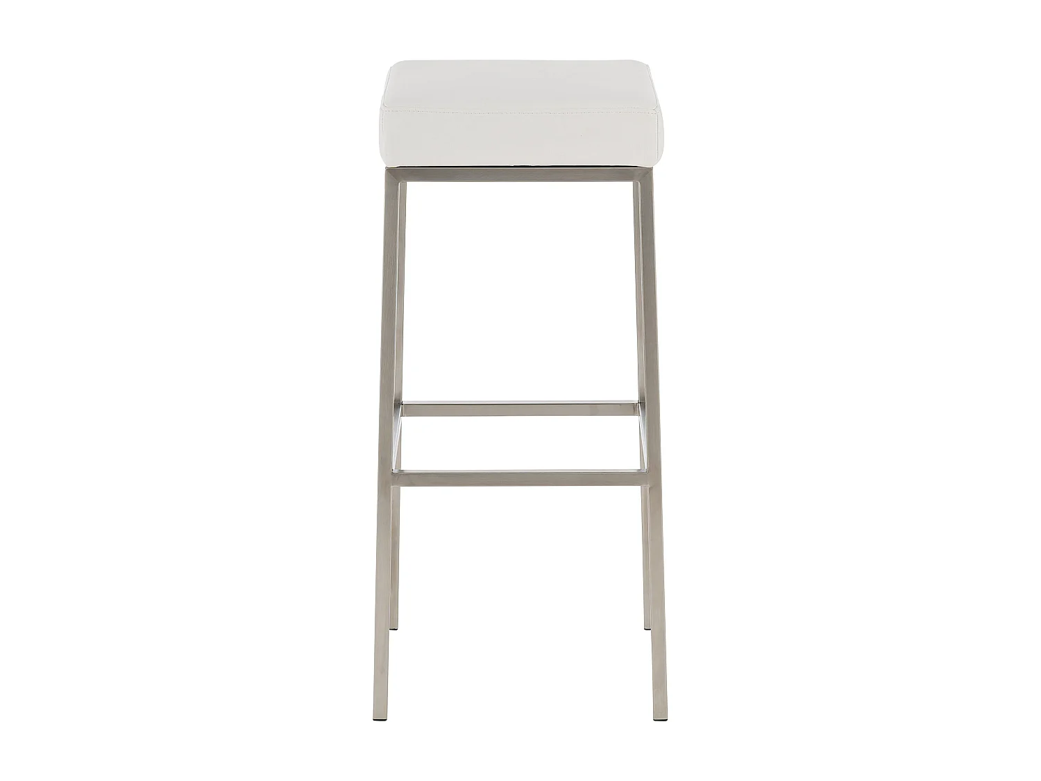 Lot de 2 tabourets argenté 37 x 37 x 85 cm 10_0004372