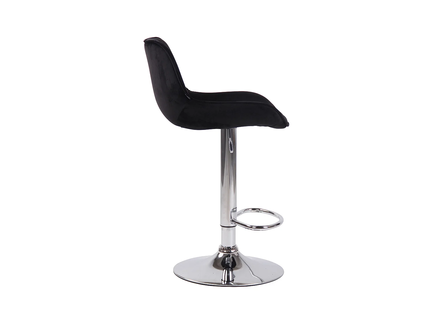 Lot de 2 tabourets métal argentée 50 x 50 x 108 cm TDB10396