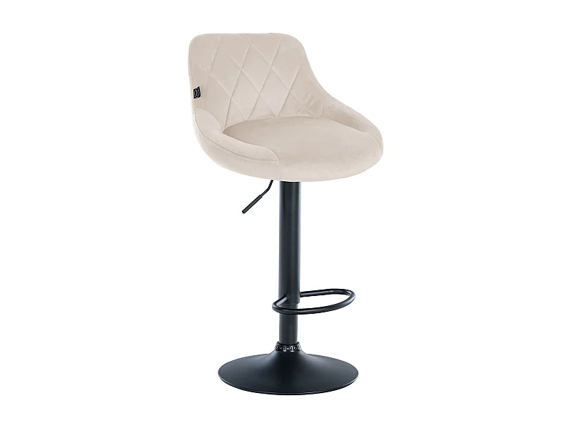 Tabouret de bar en métal crème 46 x 49 x 83 cm TDB10668