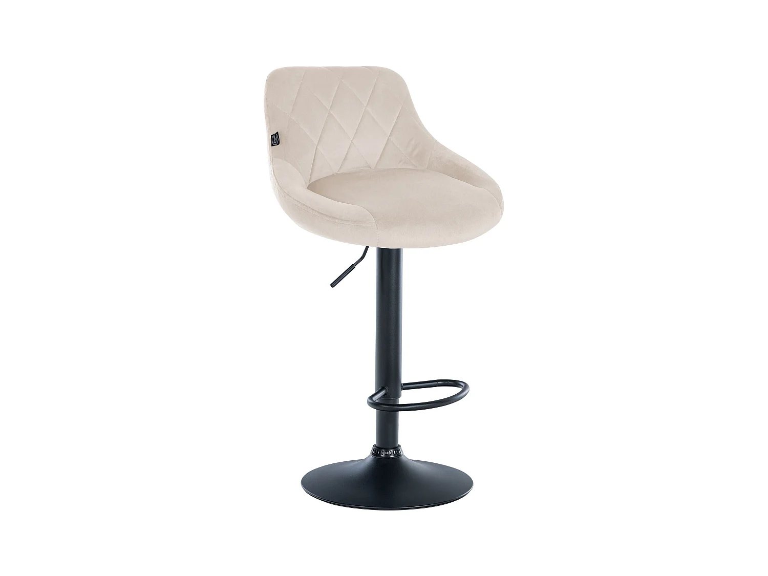 Tabouret de bar en métal crème 46 x 49 x 83 cm TDB10668