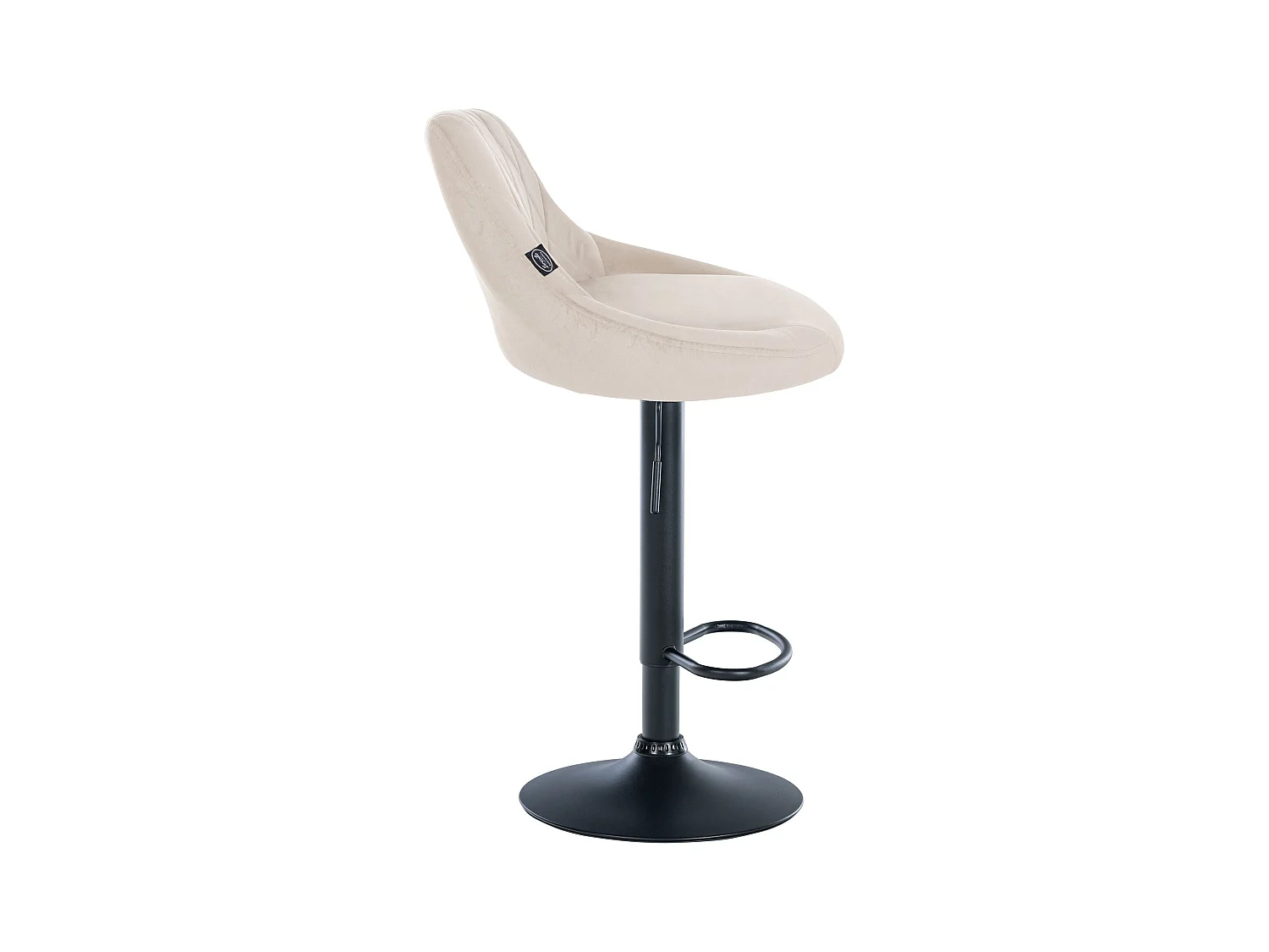 Tabouret de bar en métal crème 46 x 49 x 83 cm TDB10668