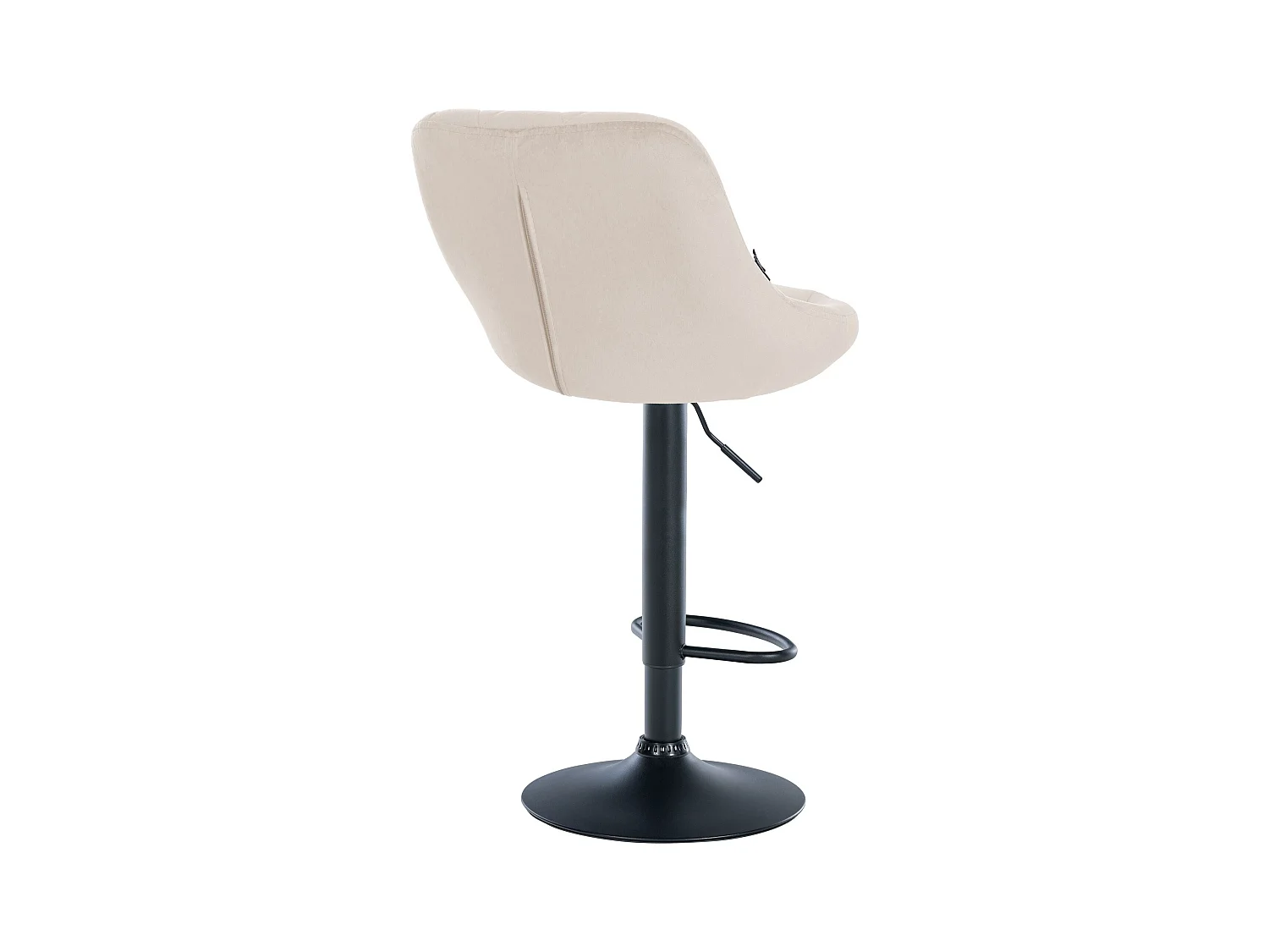 Tabouret de bar en métal crème 46 x 49 x 83 cm TDB10668