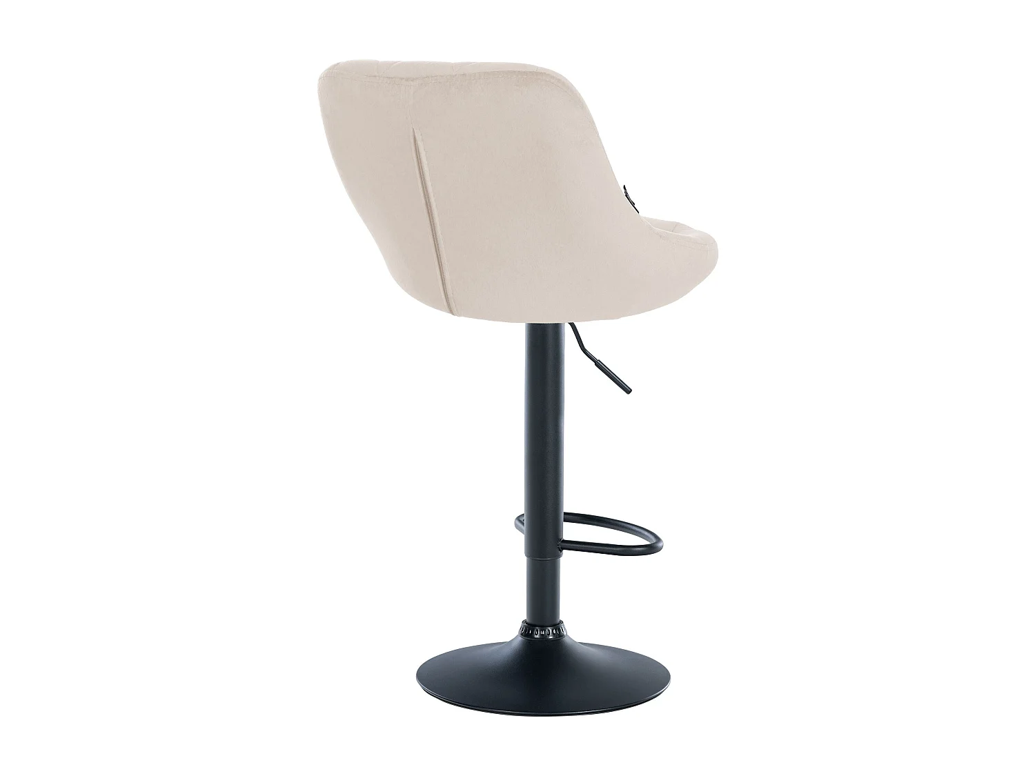 Tabouret de bar en métal crème 46 x 49 x 83 cm TDB10668