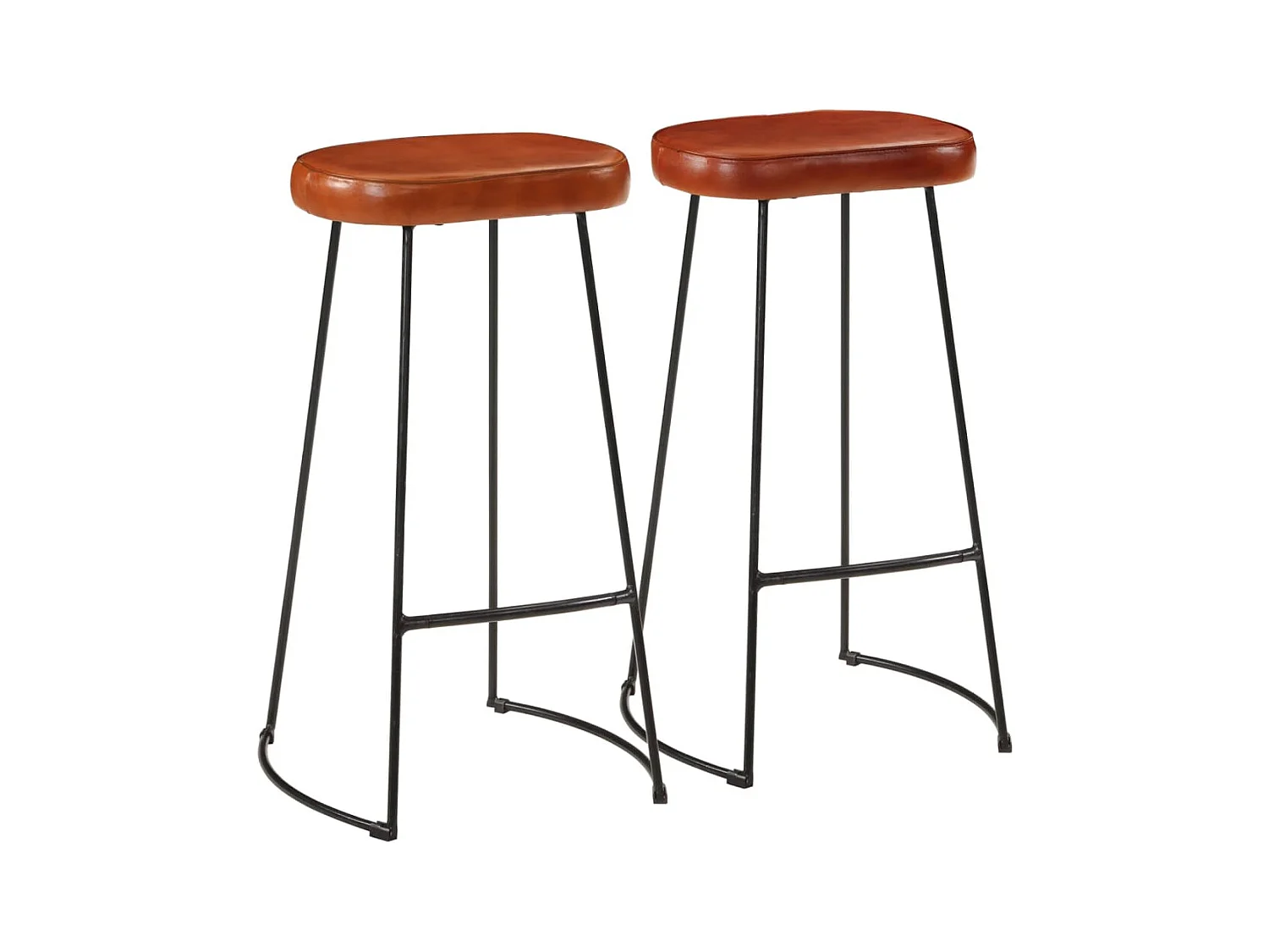 Lot de 2 tabourets métal argentée 44 x 37.5 x 78 cm DEC029590