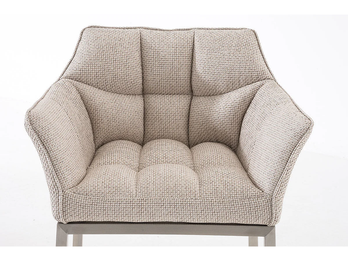 Tabouret de bar chaise argenté 64 x 48 x 110 cm 10_0004719