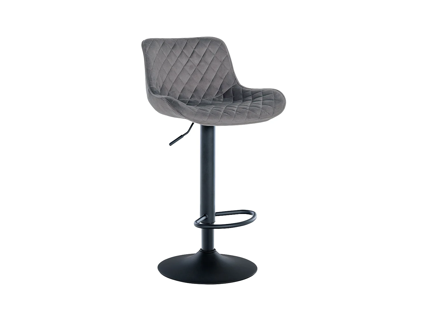 Tabouret de bar x1 métal grise 48 x 54 x 81 cm 10_0005229