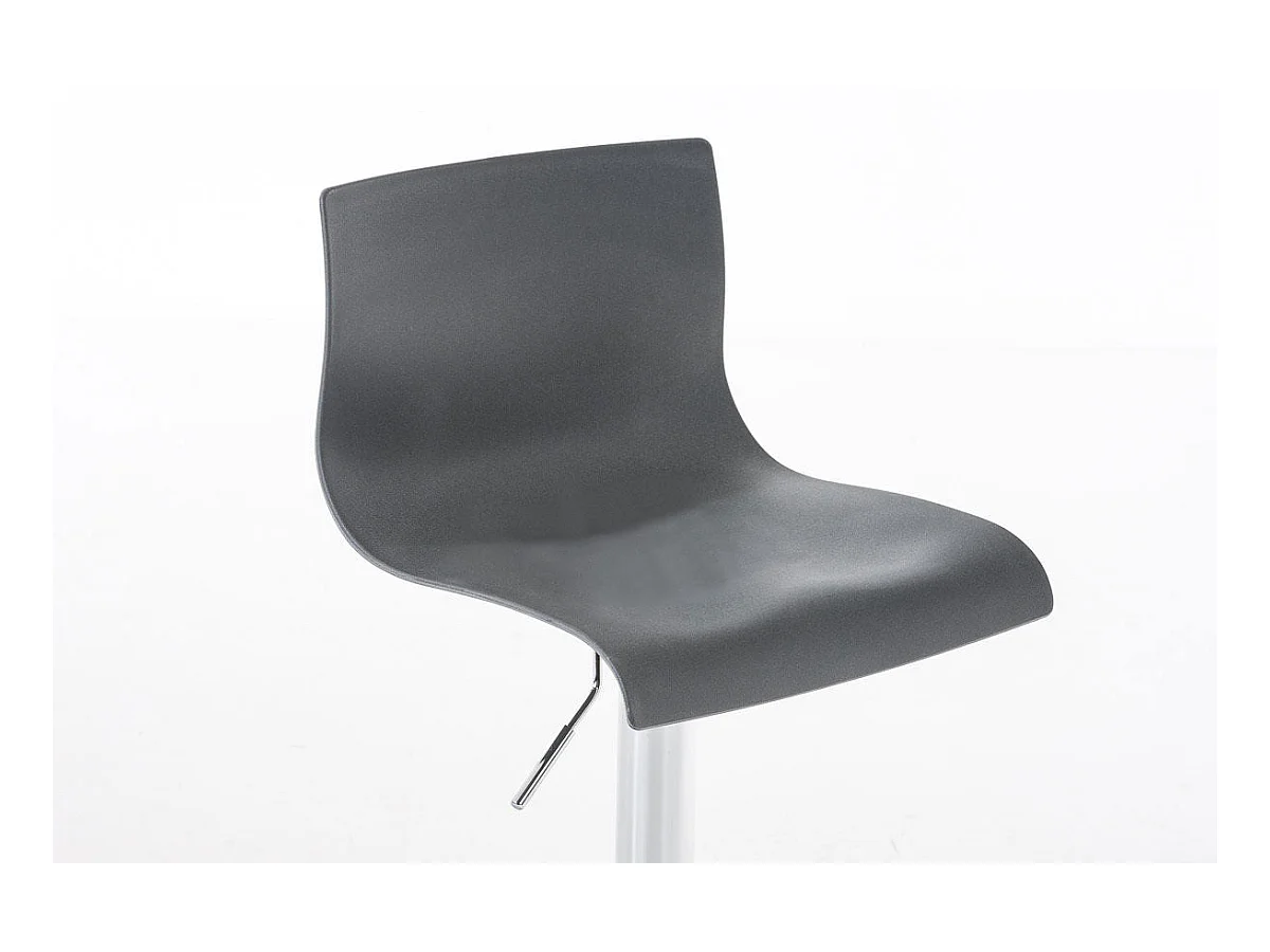 Set de 2 tabourets métal grise 39 x 36 x 84 cm 10_0004186