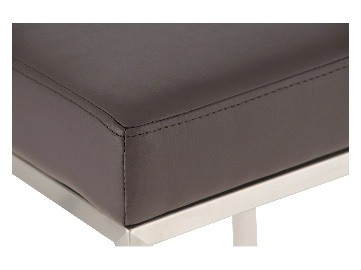 Lot de 2 tabourets argenté 37 x 37 x 85 cm 10_0004373