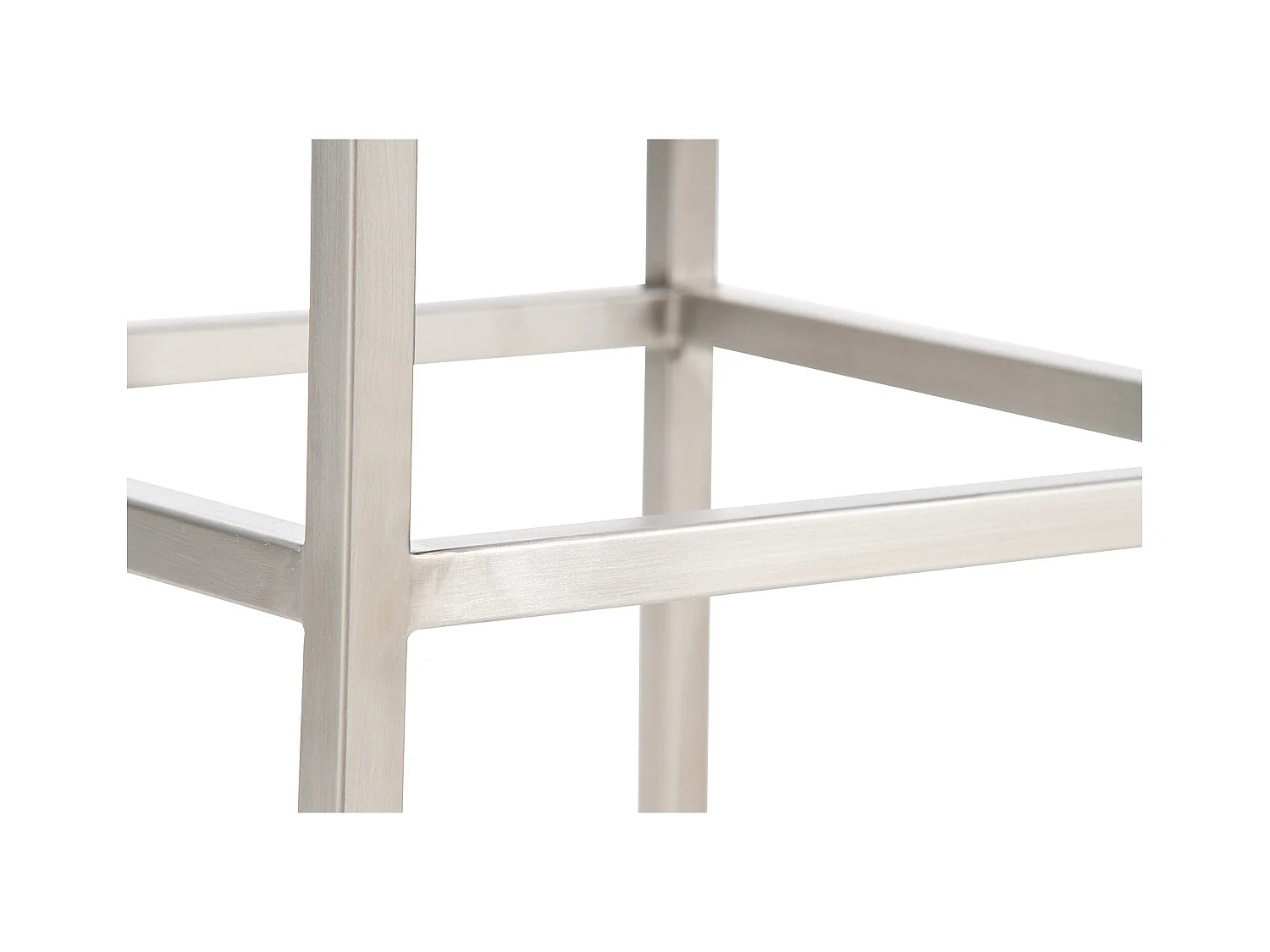 Lot de 2 tabourets argenté 37 x 37 x 85 cm 10_0004373