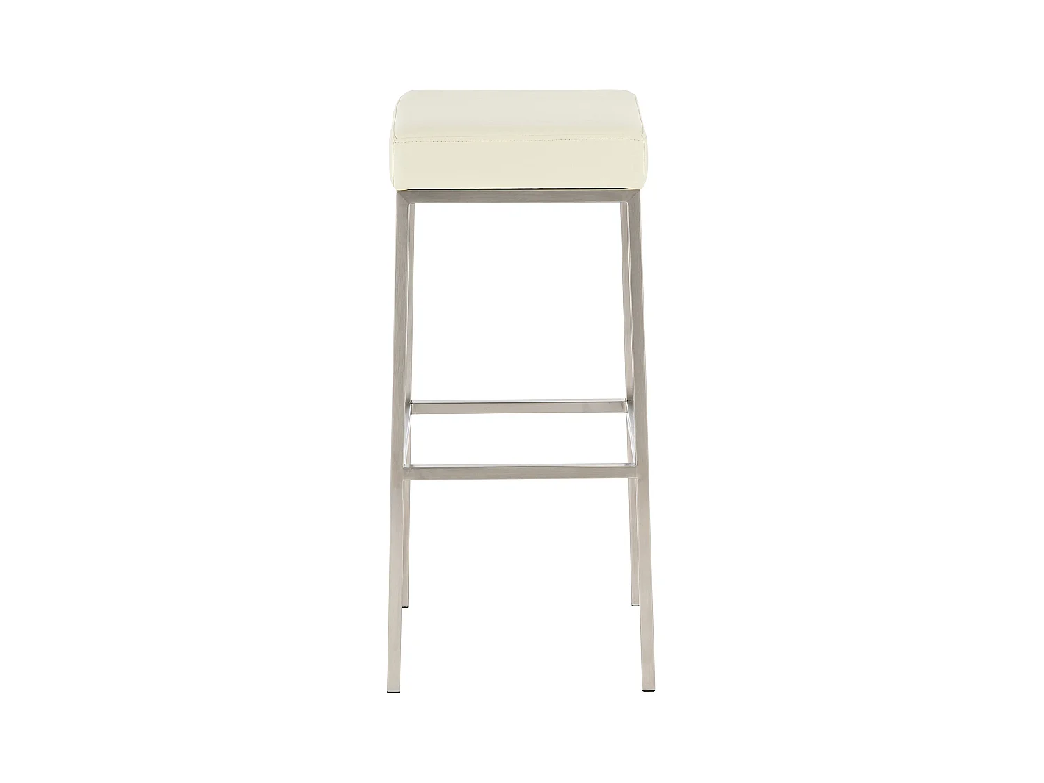 Lot de 2 tabourets argenté 37 x 37 x 85 cm 10_0004374