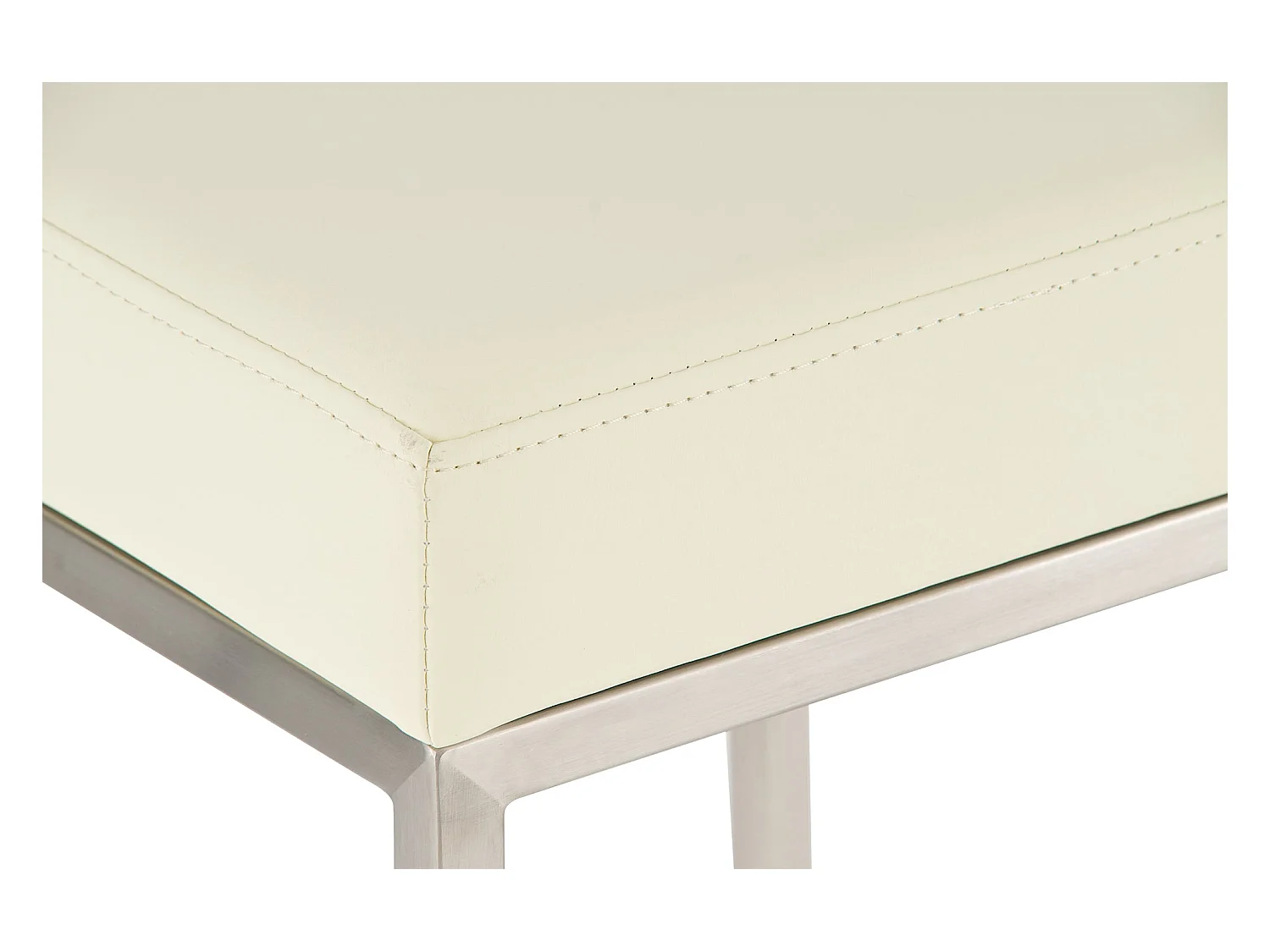 Lot de 2 tabourets argenté 37 x 37 x 85 cm 10_0004374