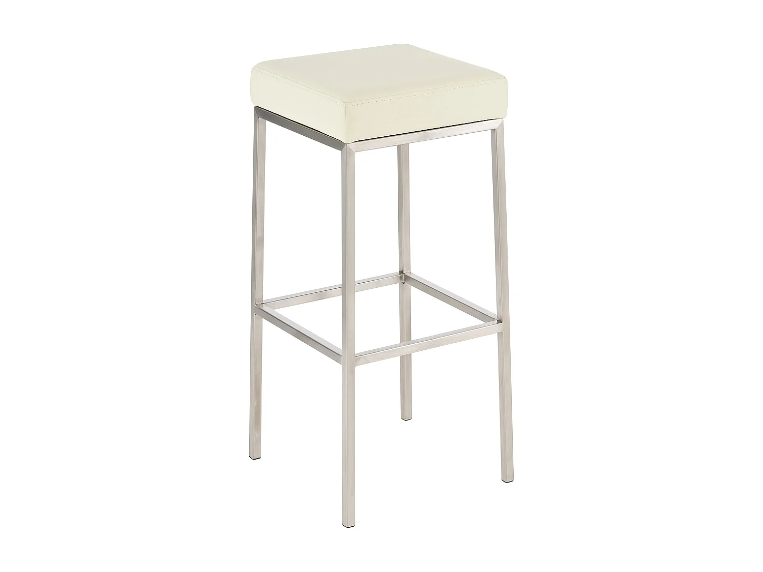 Lot de 2 tabourets argenté 37 x 37 x 85 cm 10_0004374