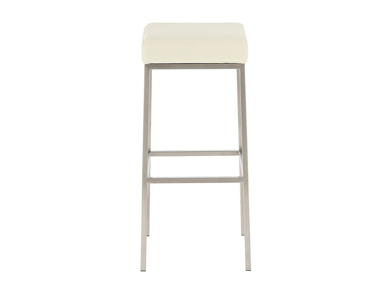 Lot de 2 tabourets argenté 37 x 37 x 85 cm 10_0004374