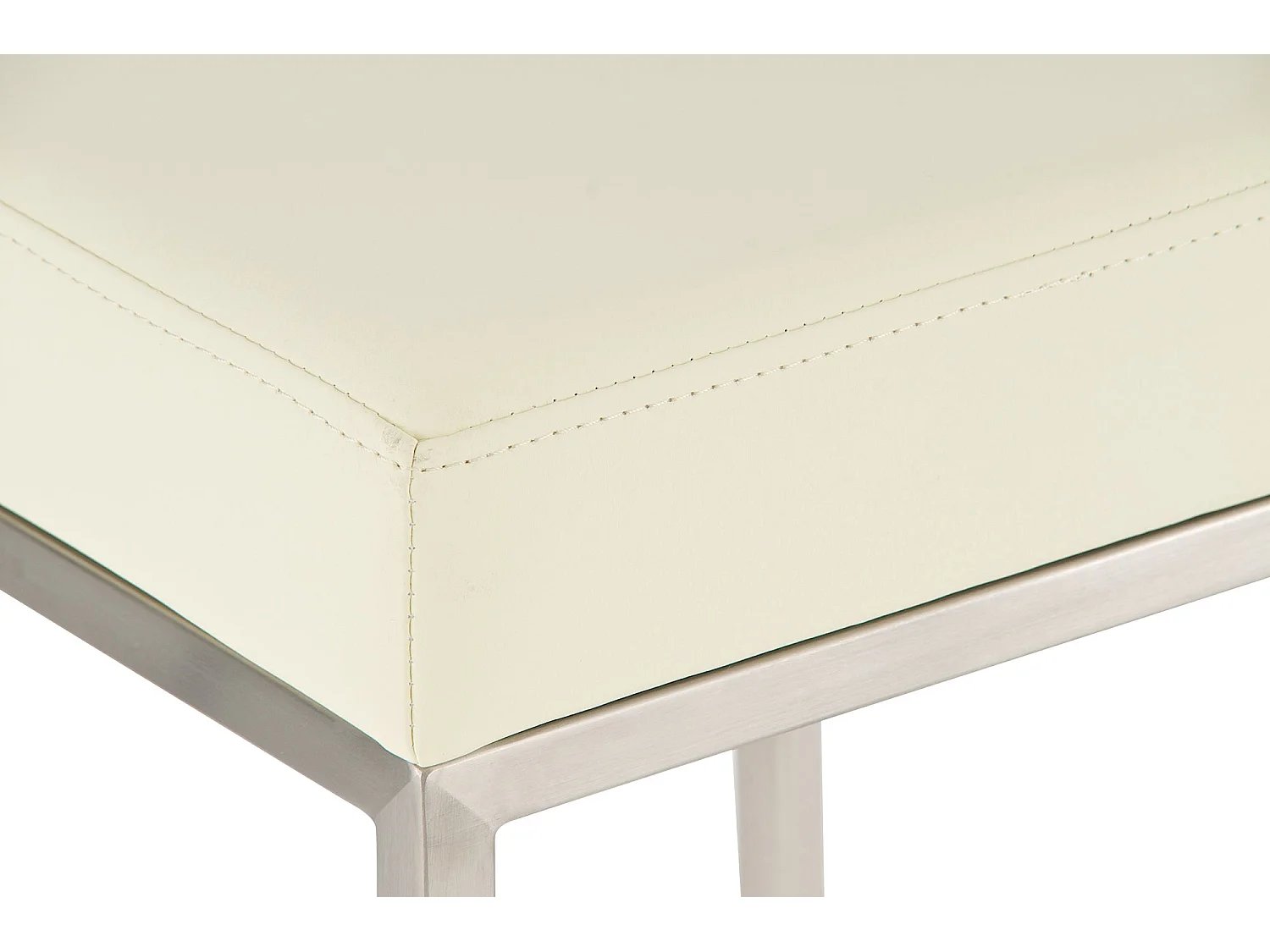 Lot de 2 tabourets argenté 37 x 37 x 85 cm 10_0004374