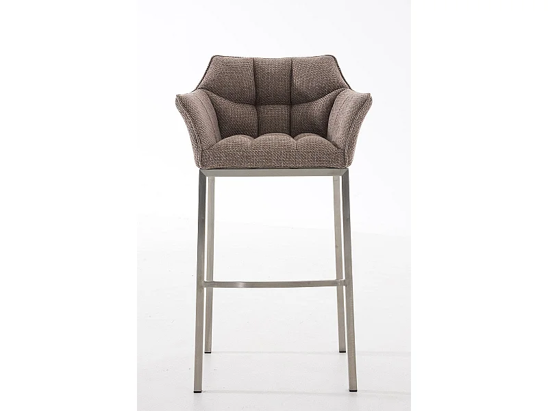 Tabouret de bar chaise argenté 64 x 48 x 110 cm 10_0004725