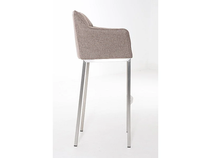 Tabouret de bar chaise argenté 64 x 48 x 110 cm 10_0004725