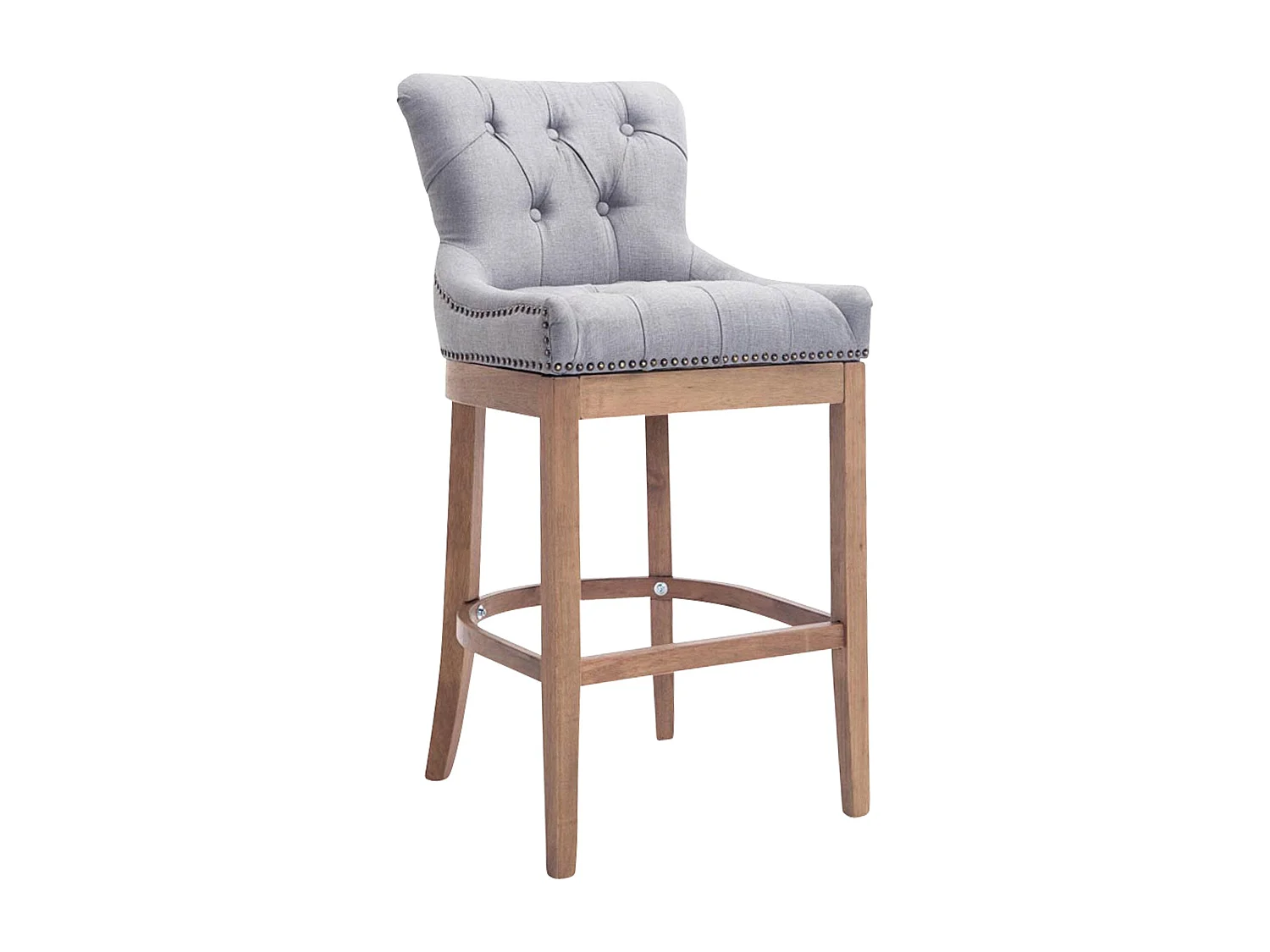 Tabouret de bar x1 avec bois marron 55 x 57 x 109 cm 10_0005063