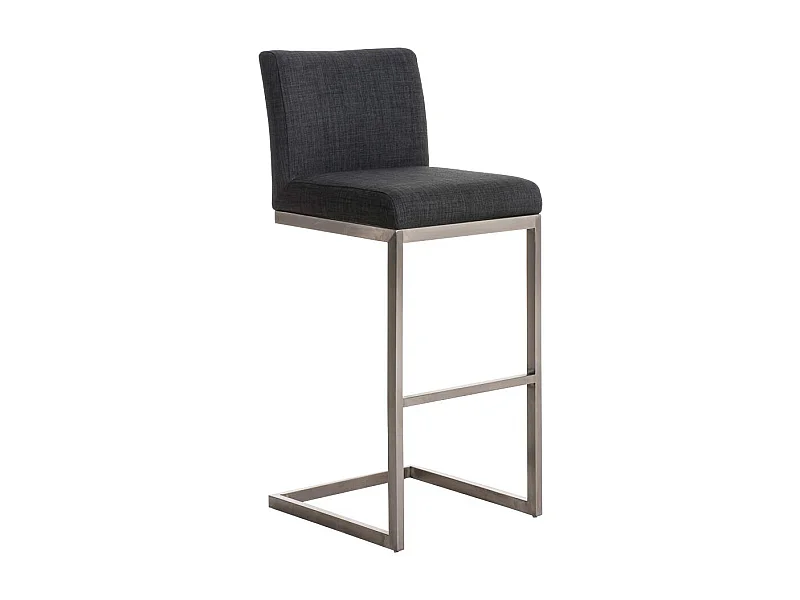 Tabouret de bar x1 argenté 42 x 48 x 104 cm 10_0000779