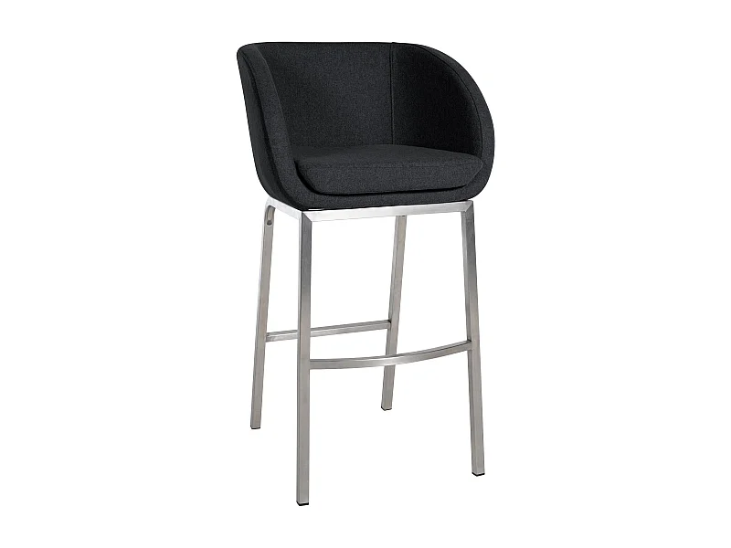 Tabouret de bar x1 argenté 58 x 54 x 107 cm 10_0005364