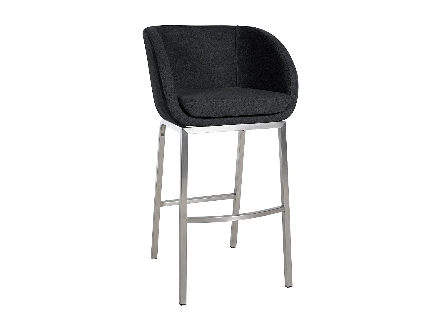 Tabouret de bar x1 argenté 58 x 54 x 107 cm 10_0005364