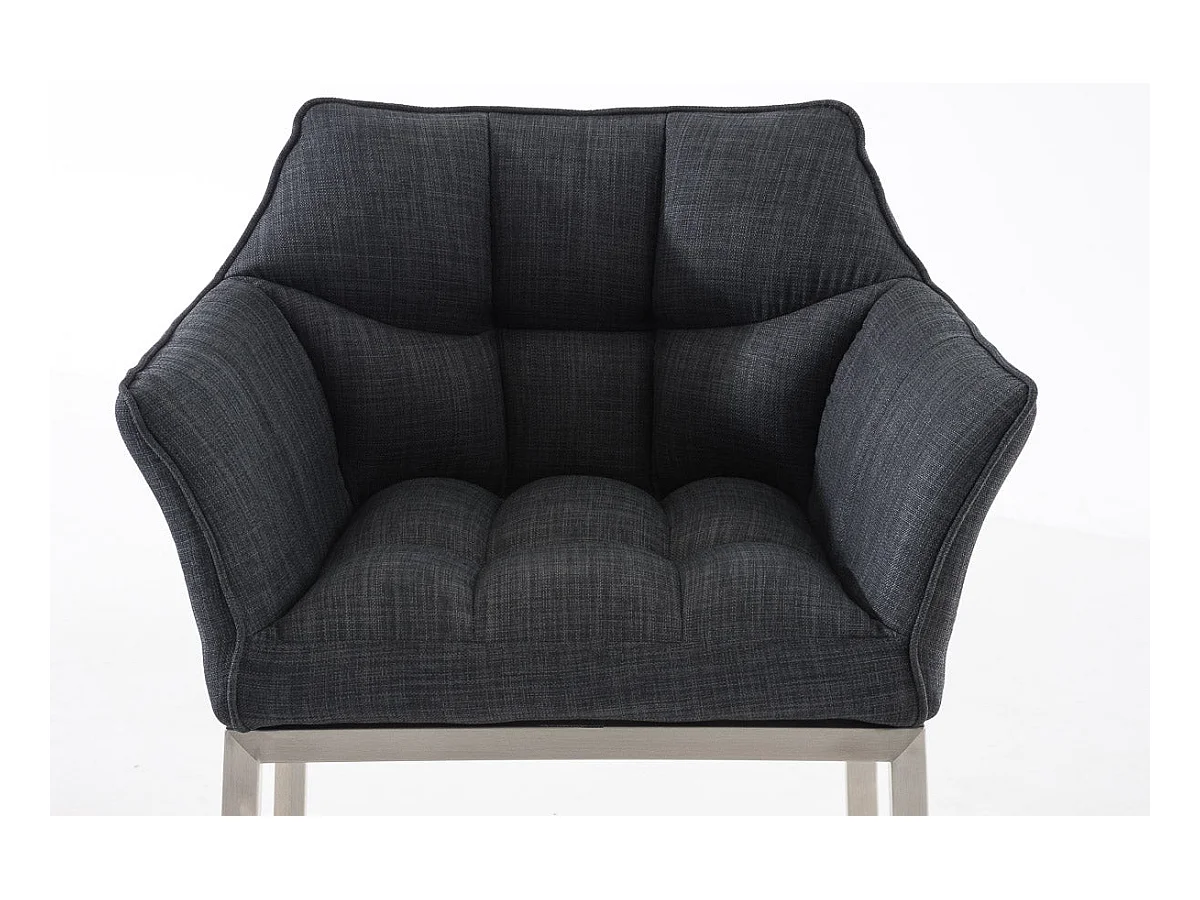 Tabouret de bar chaise argenté 64 x 48 x 110 cm 10_0004723